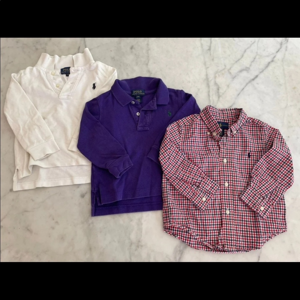 Bundle of 3 Ralph Lauren shirt + polos